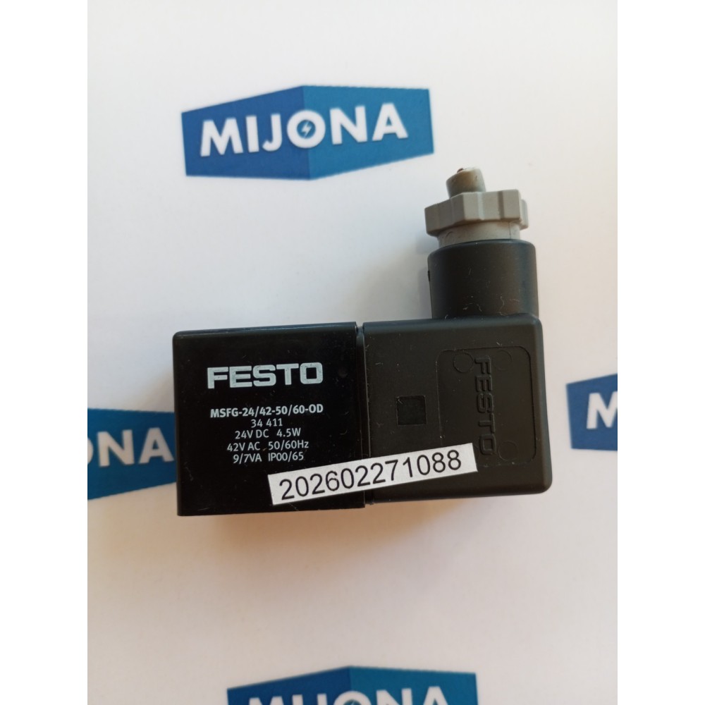 FESTO MSFG 24 42 50 60 OD 34411 DC 24V 4,5W 42V AC 50 60HZ 9- 7VA FESTO MSFG 24 42 50 60 OD 34411 DC 24V 4,5W 42V AC 50 60HZ 9- 7VA