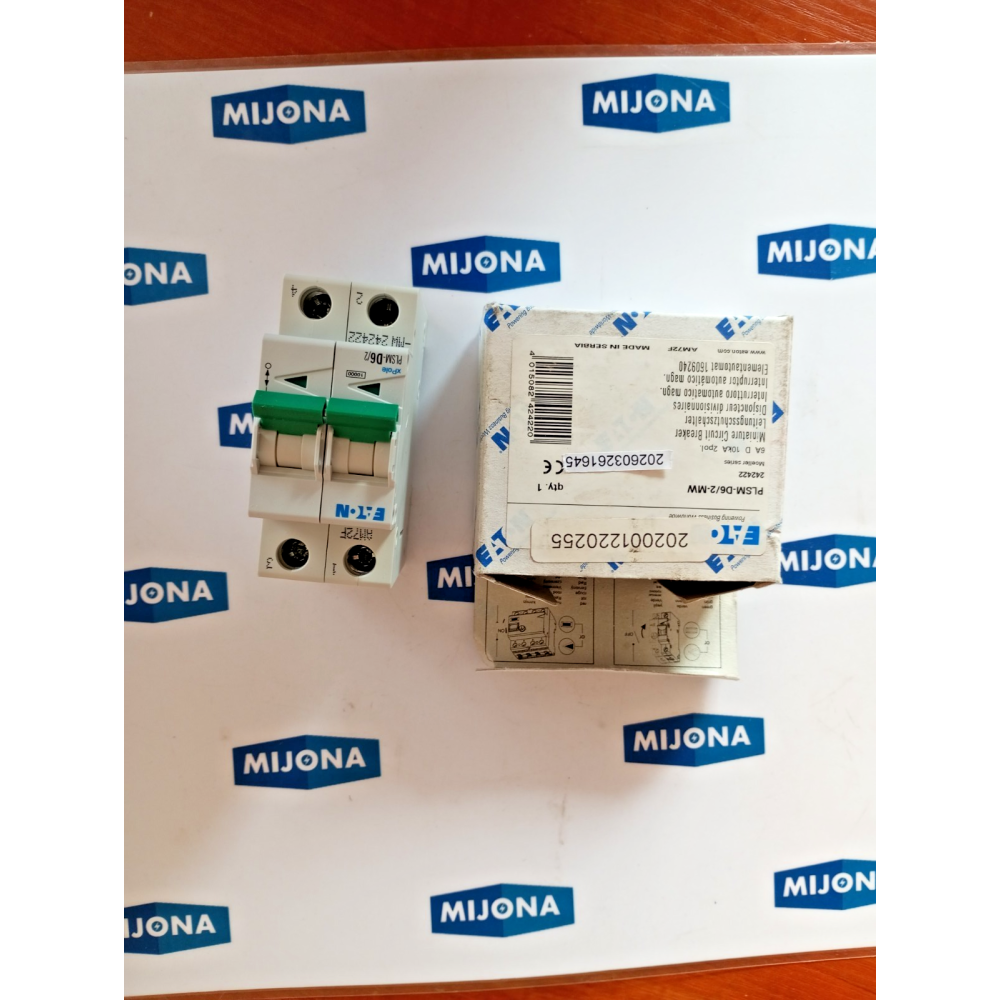 Eaton PLSM-D6/2-MW 6A 10KA 2POL MINIATURE CIRQUIT BREAKER MOELLER NEW OLD STOCK