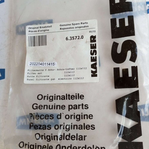 KAESER 6.3572.0 Genuine spare parts FILTER MAT 112X112 NEW OLD STOCK