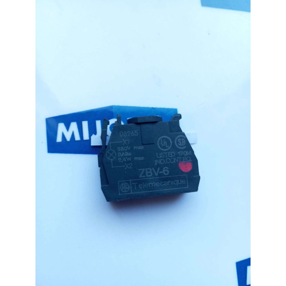 Telemecanique ZBV 6 250V BA9s 2,4W Lamp Module Contact Block