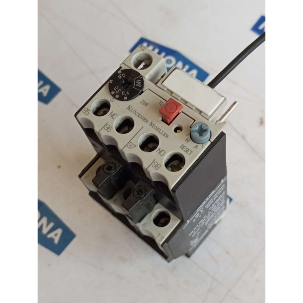 Klöckner Moeller Z 00 0,6 Overload Relay 0,4-0,6A Klöckner Moeller Z 00 0,6 Overload Relay 0,4-0,6A