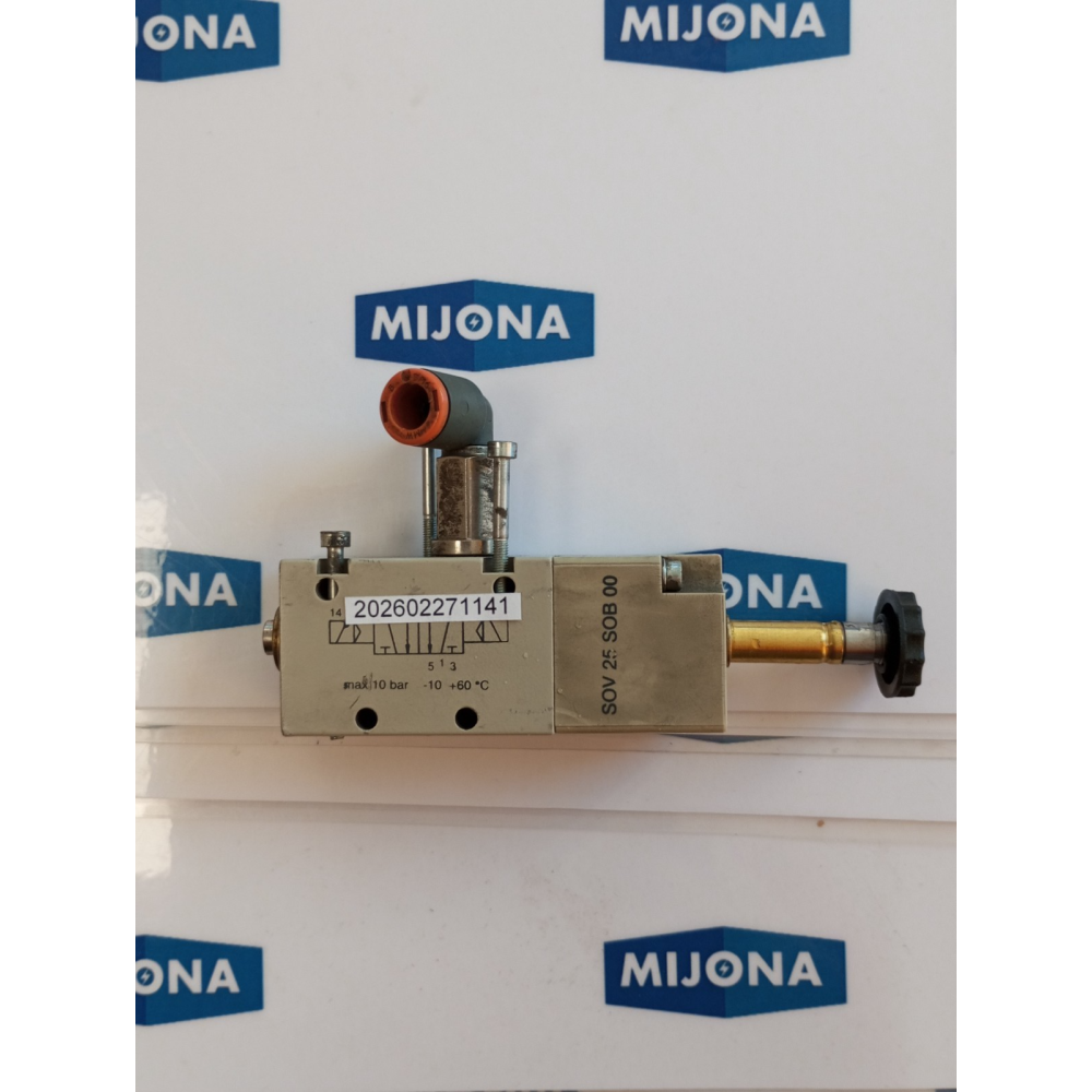 Metal Work Pneumatic 10BAR -10 +60 °C Solenoid Valve SOV 25 SOB 00