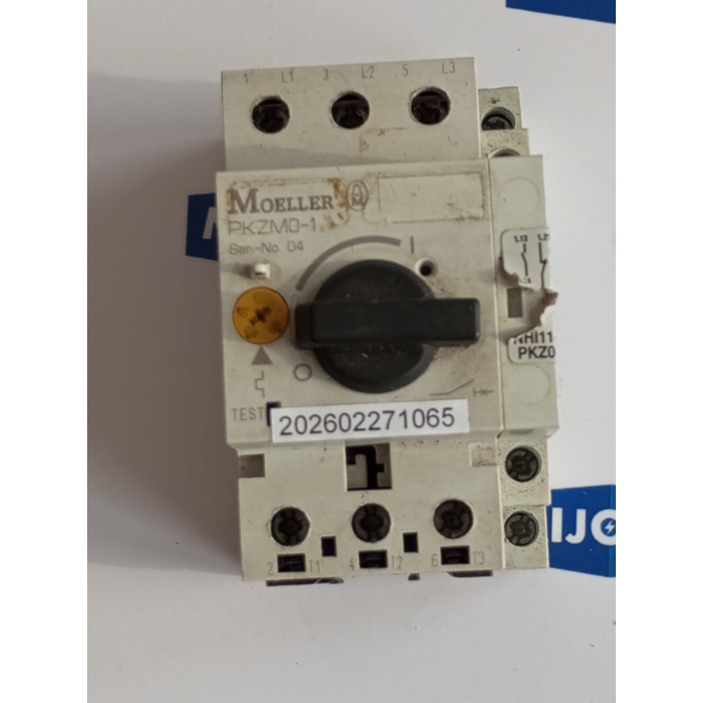 MOELLER PKZM0 1 MOTORSCHUTZSCHALTER 50 60HZ 6000V AUXILIARY SWITCH NHI11 PKZ0 MOELLER PKZM0 1 MOTORSCHUTZSCHALTER 50 60HZ 6000V AUXILIARY SWITCH NHI11 PKZ0