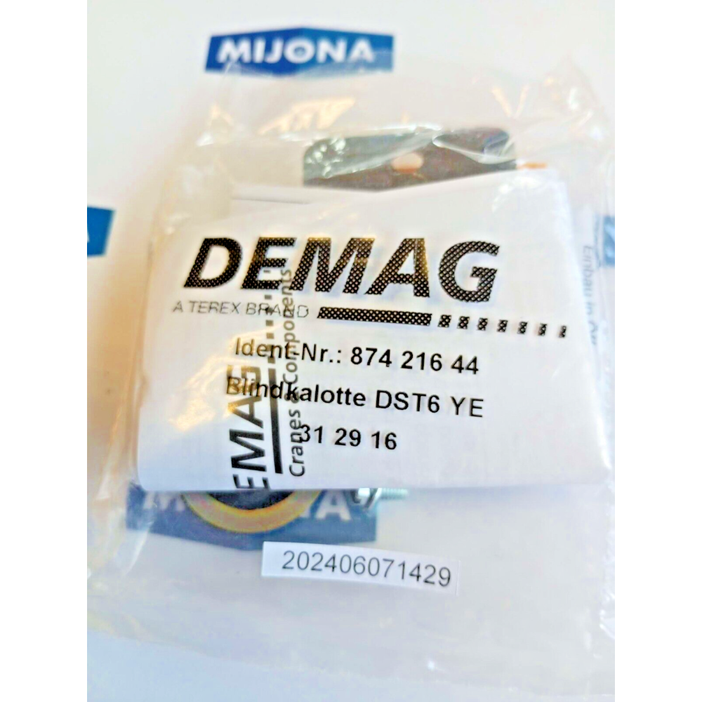 Demag 87421644 BLIND KALOTTE DST6 YE 874 216 44