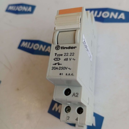 FINDER TYPE 22 22  RELAY 48V 20A 250V 22.22