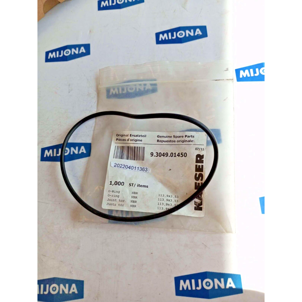 KAESER 9.3049.01450 Genuine spare parts 0 RING NBR 113.9X3.53 EW OLD STOCK