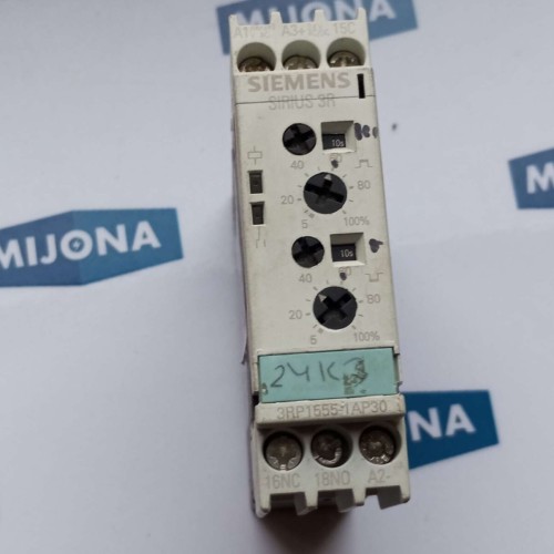 SIEMENS SIRIUS 3R 3RP1555 1AP30 3RP15551AP30 TIME DELAY RELAY  0.05s-100h
