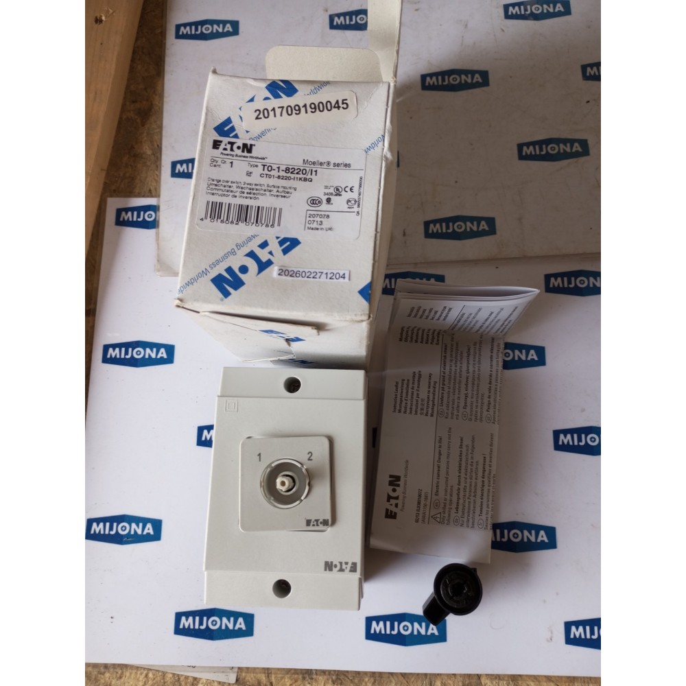 Eaton T0 1 8220 I1 MOELLER CT01 8220 I1KBQ (NEW OLD STOCK)