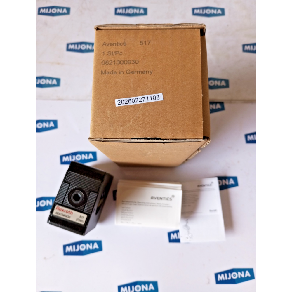 Aventics MNR 0821300930 Absperrventil mechanisch betätigt (new old stock)