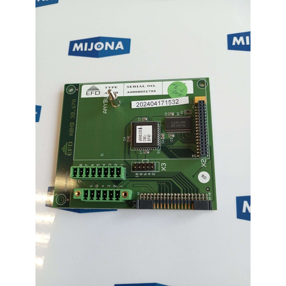 EFD ABHB 30 67A CIRCUIT BOARD SERIAL NO. A00080511795  (new old stock)