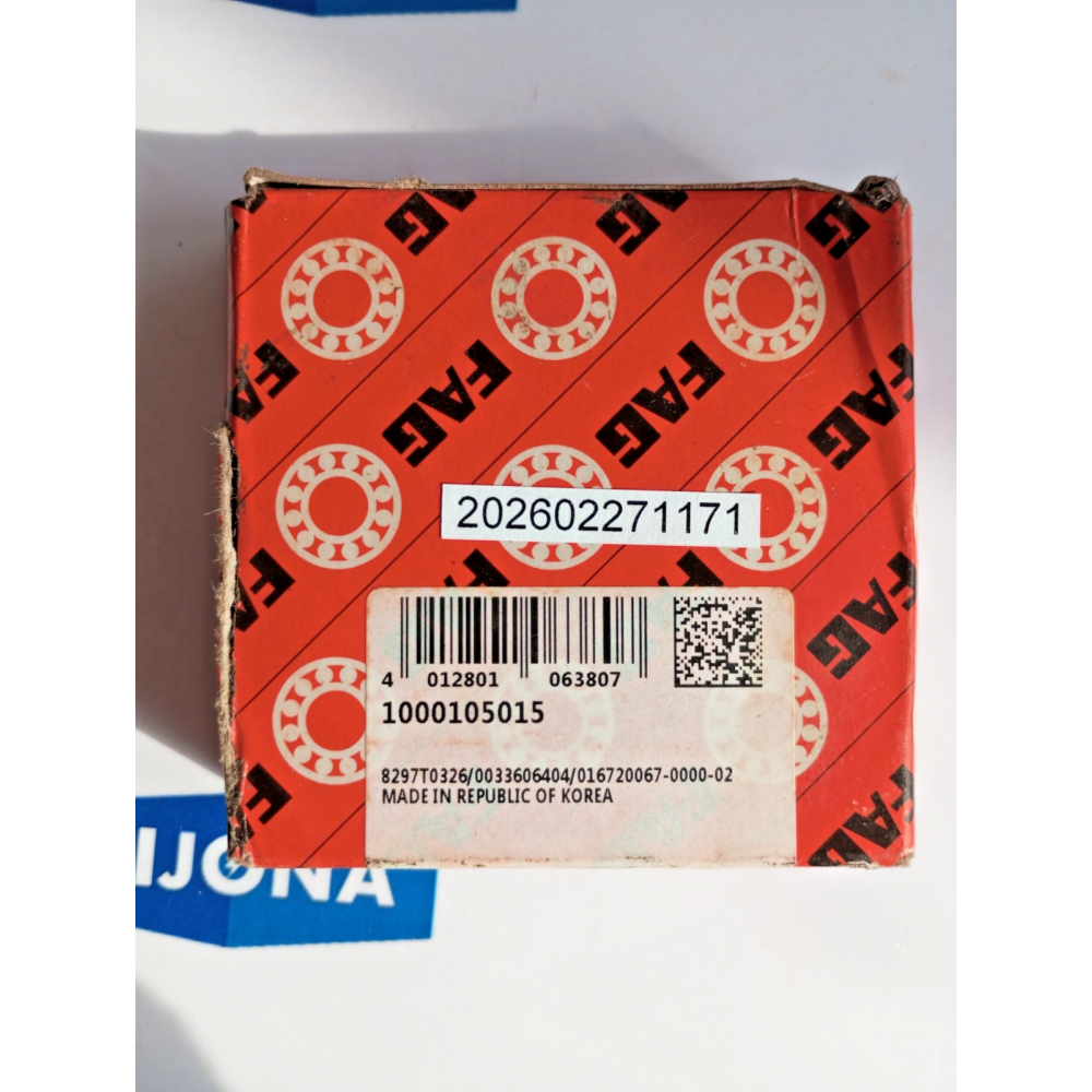 FAG 6206-2Z Ball Bearings 6206 2Z new old stock FAG 6206-2Z Ball Bearings 6206 2Z new old stock
