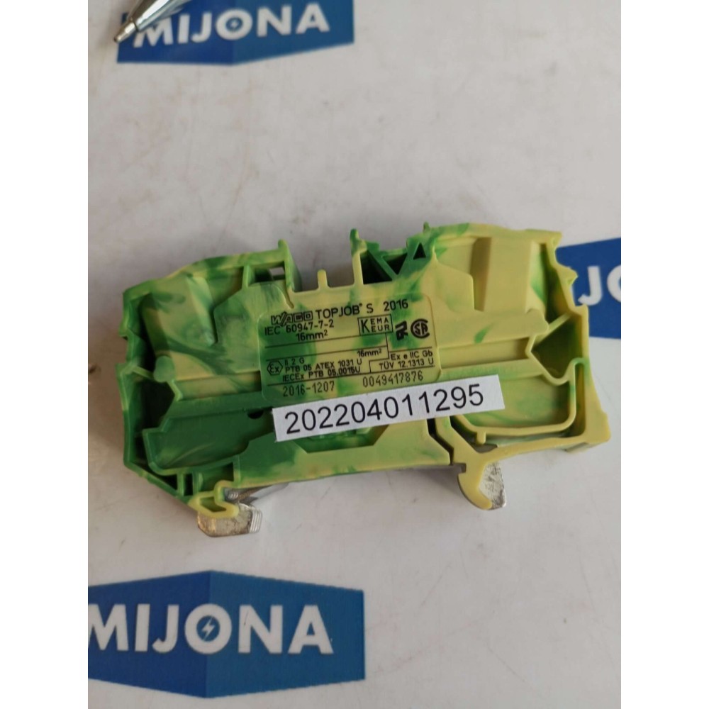 WAGO TOP JOB S 2016 0049417876 16mm² TERMNAL BLOCK NEW OLD STOCK