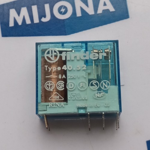 FINDER 40.52 relay relais 8A 250V 5A 250V 40 52 24V DC