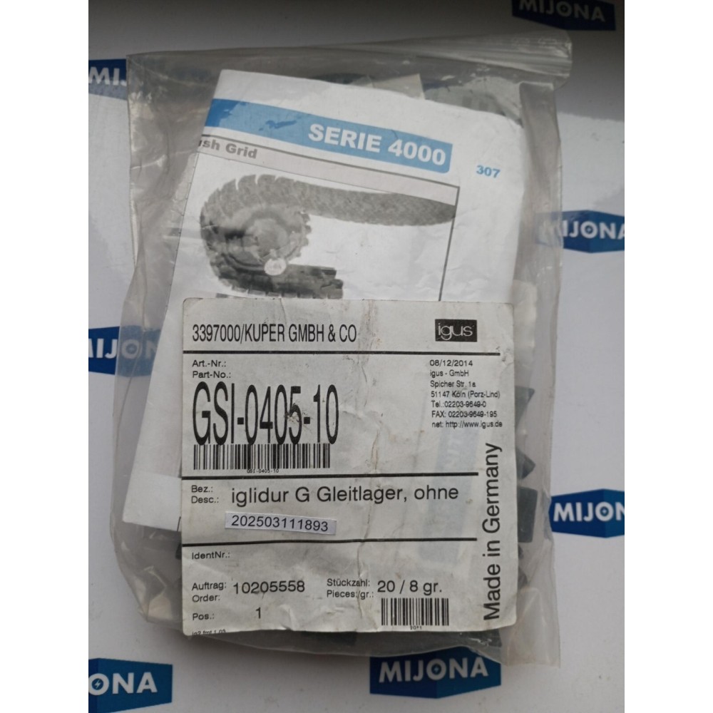 Igus GSI-0405-10 SERIE 4000 IGLIDUR G GLEITLAGER OHNE