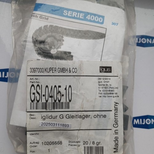 Igus GSI-0405-10 SERIE 4000 IGLIDUR G GLEITLAGER OHNE