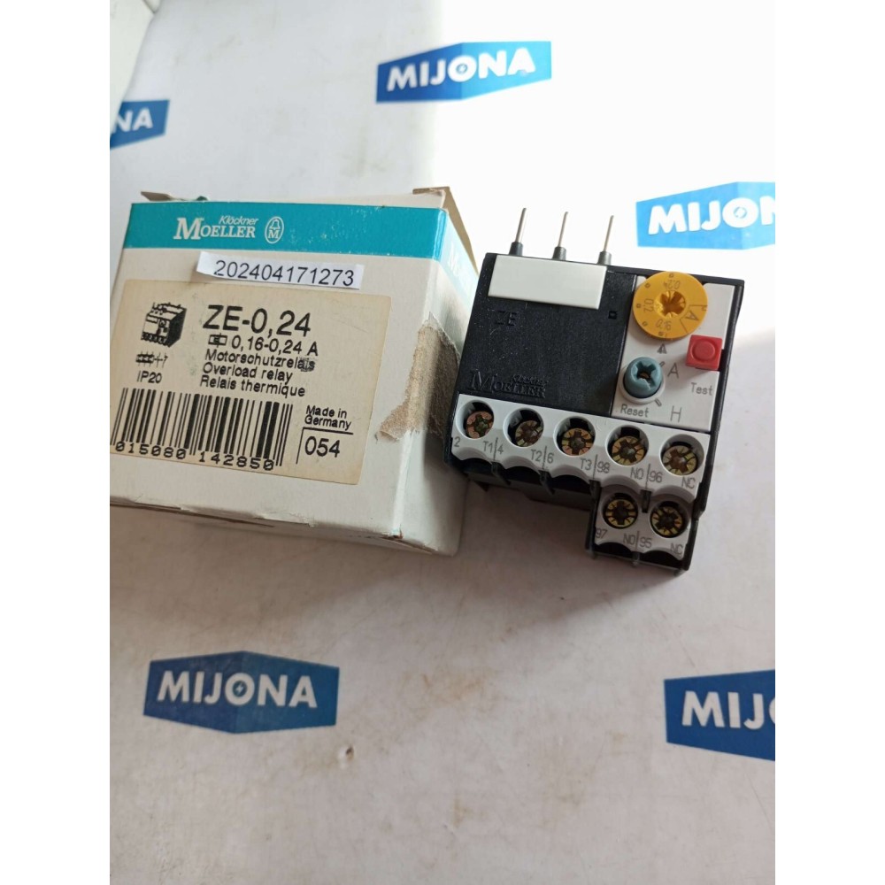 Klöckner Moeller ZE-0.24 Motorschutzrelay OVERLOAD RELAY 0.16-0.24A NEW OLD STOC Klöckner Moeller ZE-0.24 Motorschutzrelay OVERLOAD RELAY 0.16-0.24A NEW OLD STOC