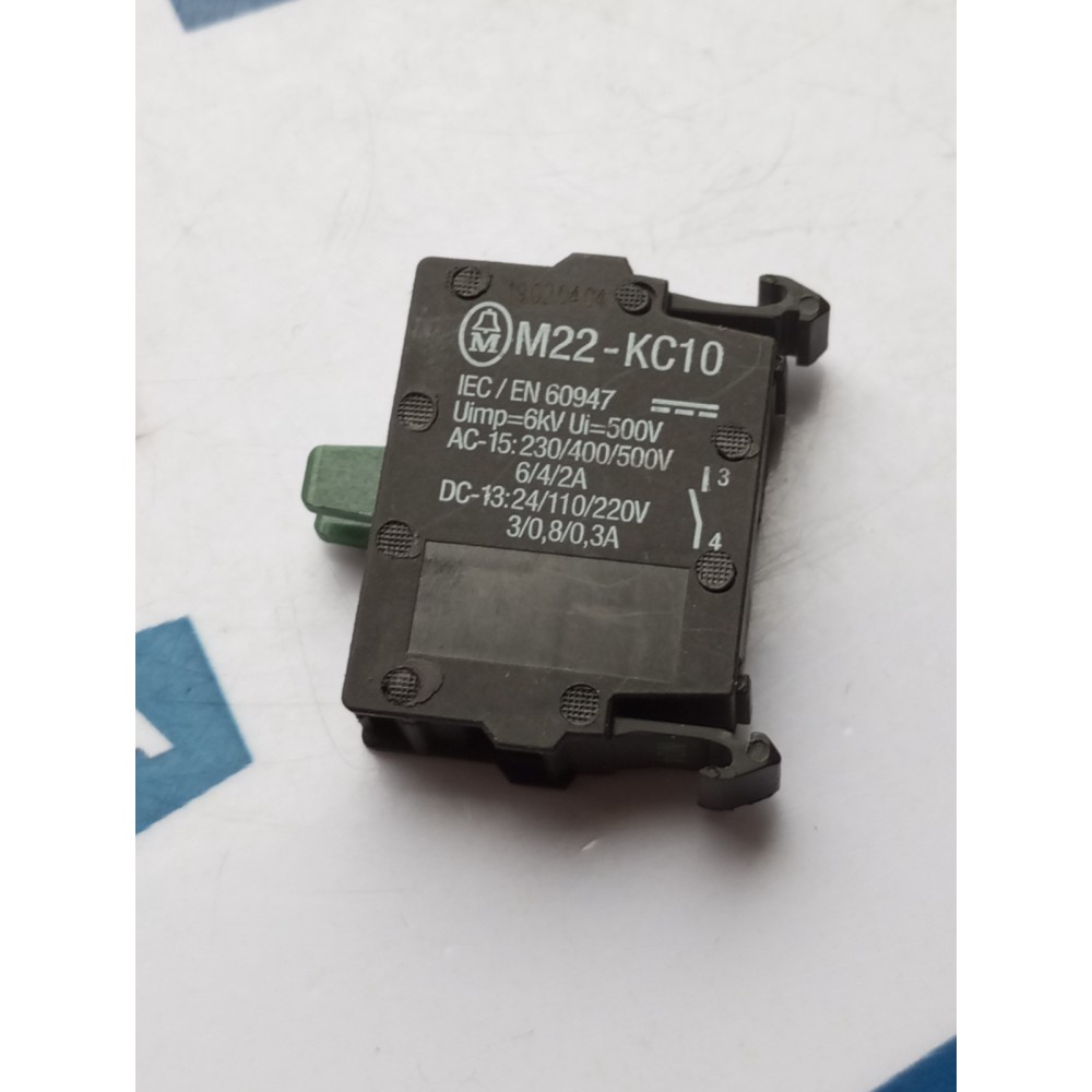 EATON M22 KC10 CONTACT BLOCK GREEN EATON M22 KC10 CONTACT BLOCK GREEN