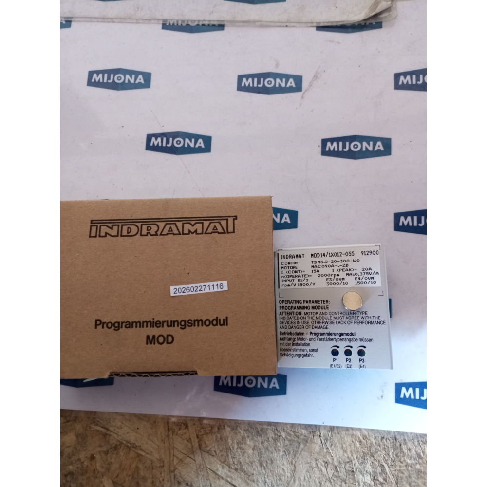 Indramat MOD14 1X012-055 Programming Module TDM3.2-20-300-WO (NEW OLD STOCK)
