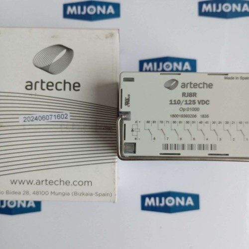 ARTECHE RJ8R 110 125 VDC RELAY NEW OLD STOCK