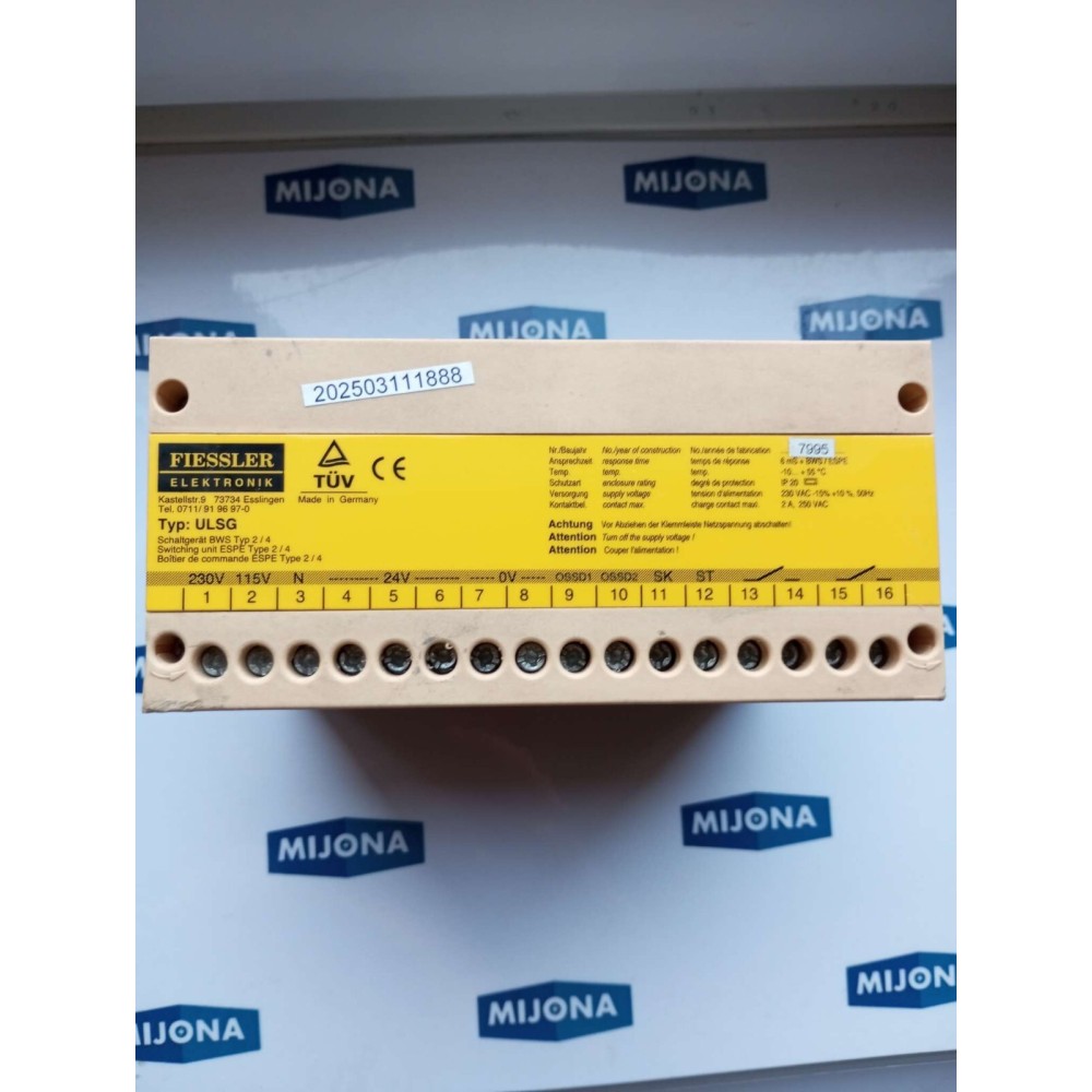 FIESSLER TYP ULSG 24VDC 2A 250 VAC NO.7995 switching device FIESSLER TYP ULSG 24VDC 2A 250 VAC NO.7995 switching device