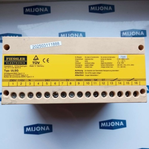 FIESSLER TYP ULSG 24VDC 2A 250 VAC NO.7995 switching device FIESSLER TYP ULSG 24VDC 2A 250 VAC NO.7995 switching device
