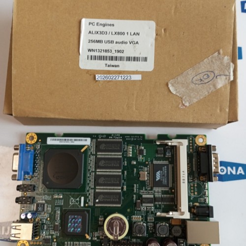 PC Engines ALIX 3D CPC M4 94V-0 BOARD 1849 LX800 1 LAN 256mb USB NEW OLD STOCK