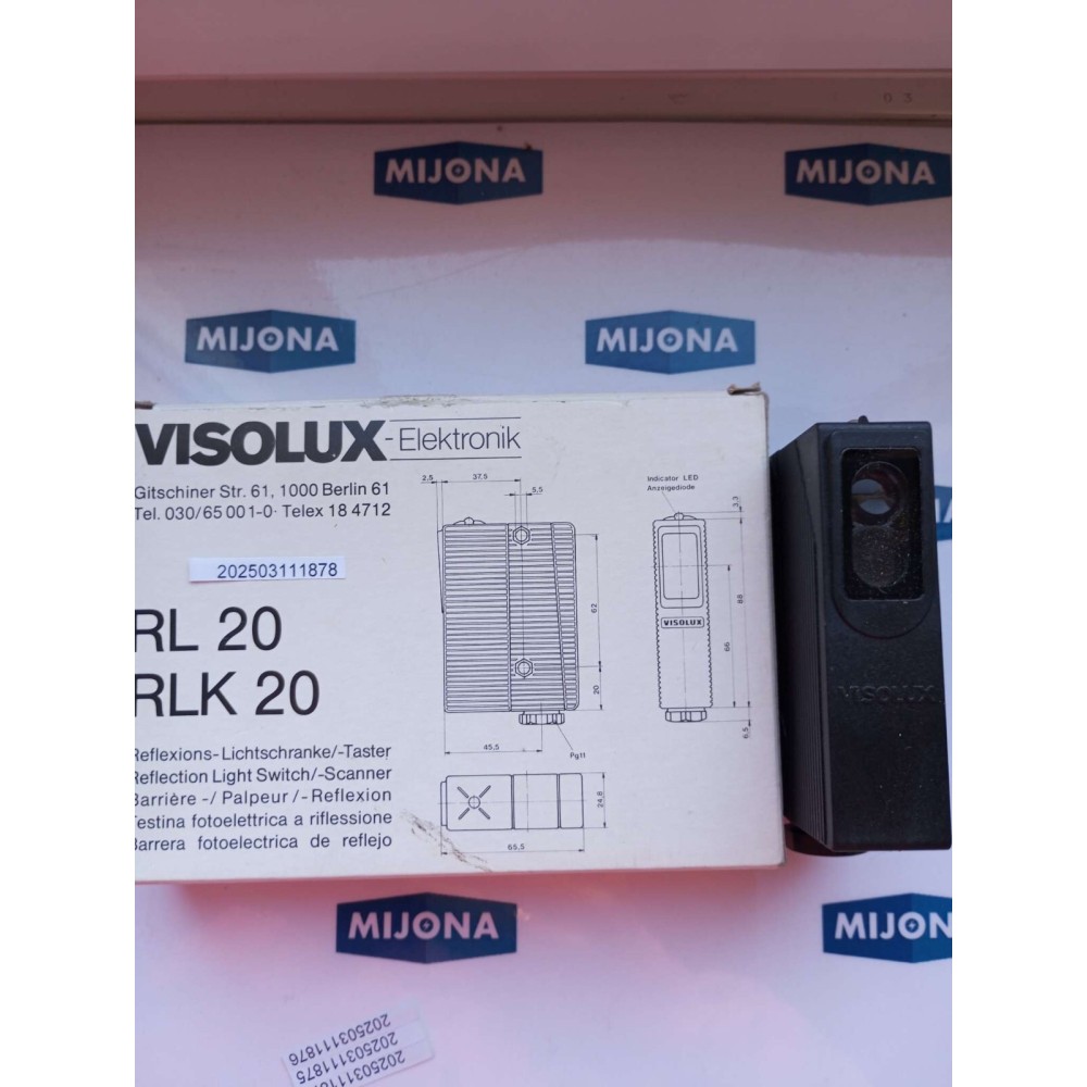VISOLUX SI K 20 E LSE 12 240V AC DC H 426524 (new old stock) VISOLUX SI K 20 E LSE 12 240V AC DC H 426524 (new old stock)