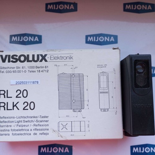 VISOLUX SI K 20 E LSE 12 240V AC DC H 426524 (new old stock)