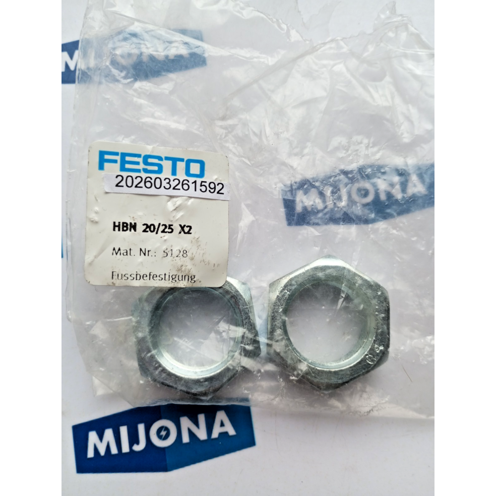 FESTO HBN 20/25 X2 5128 NEW OLD STOCK