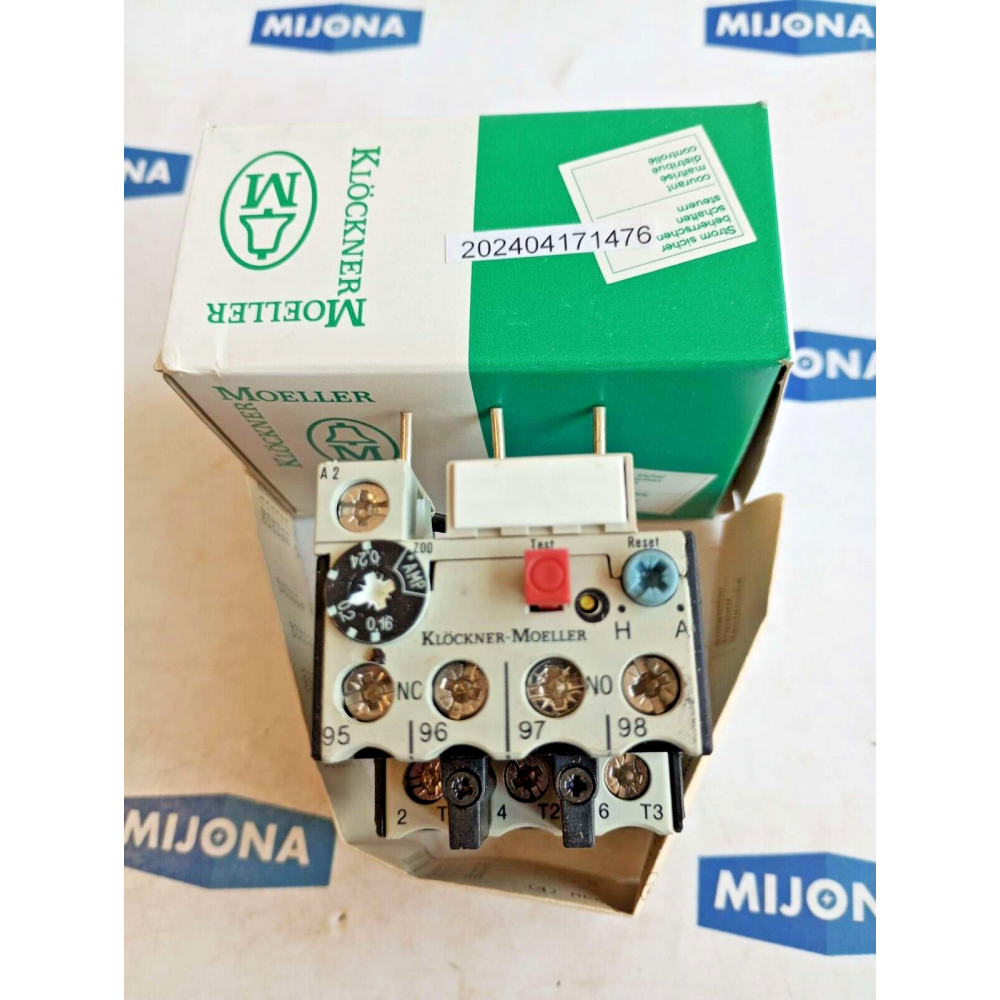 Moeller Motorschutzrelais Z00-0.24 MOTOR OVERLOAD RELAY 0.16- 0.24A NEW OLD STOK