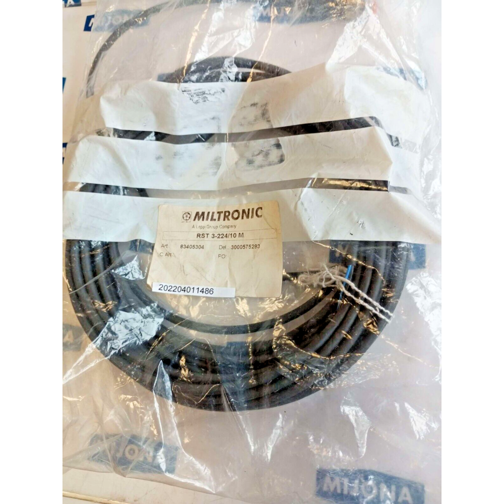 MILTRONIC RST 3 224 10M CABLE L=10M LUMBERG 83405304 NEW OLD STOCK MILTRONIC RST 3 224 10M CABLE L=10M LUMBERG 83405304 NEW OLD STOCK