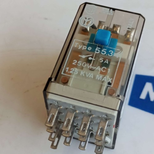 FINDER 55 34 relay relais 5A 250V 230V AC 1,25kva 24VDC 55.34 new old stock