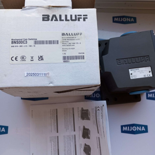 BALLUFF BNS 819 D02 L12 100 10 MECHANICAL CAM Switch BNS00C3 NEW OLD STOCK
