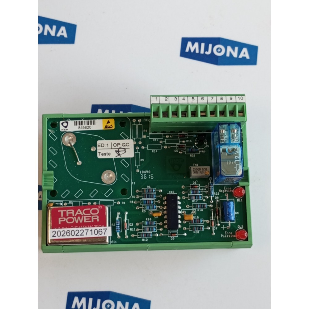 EFACEC 95/0009 BOARD MODULE J94V0 36-16 EFACEC 95/0009 BOARD MODULE J94V0 36-16