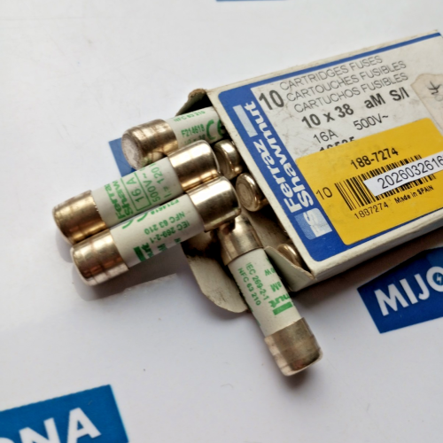 FERRAZ SHAWMUT F214618J 16535 cartridges fuses 10X38 aM s i 16A 500V PRICE FOR10