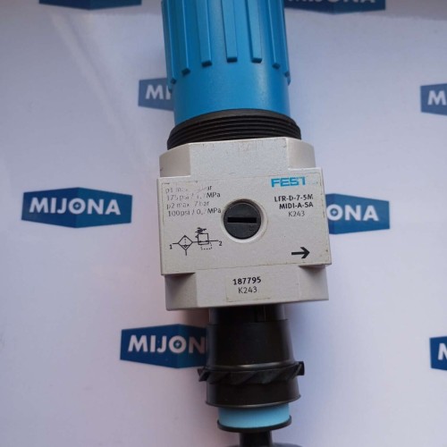 FESTO LFR D 7 5M MIDI A SA 187795 FILTER REGULATOR UNIT FILTER NEW OLD STOCK