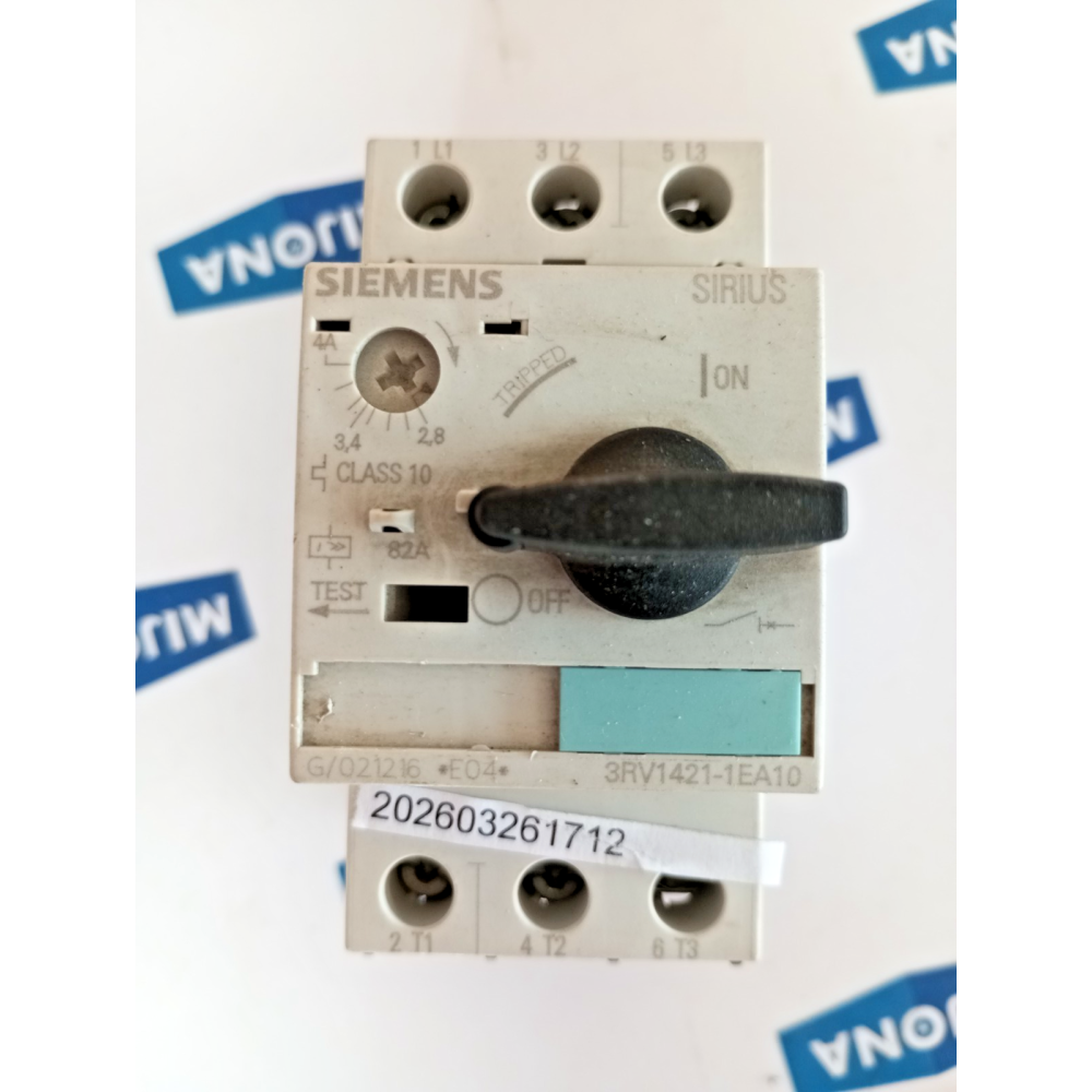 Siemens SIRIUS 3RV1421-1EA10 Motor Protection Circuit Breaker 2,8-4A