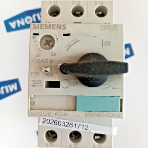 Siemens SIRIUS 3RV1421-1EA10 Motor Protection Circuit Breaker 2,8-4A