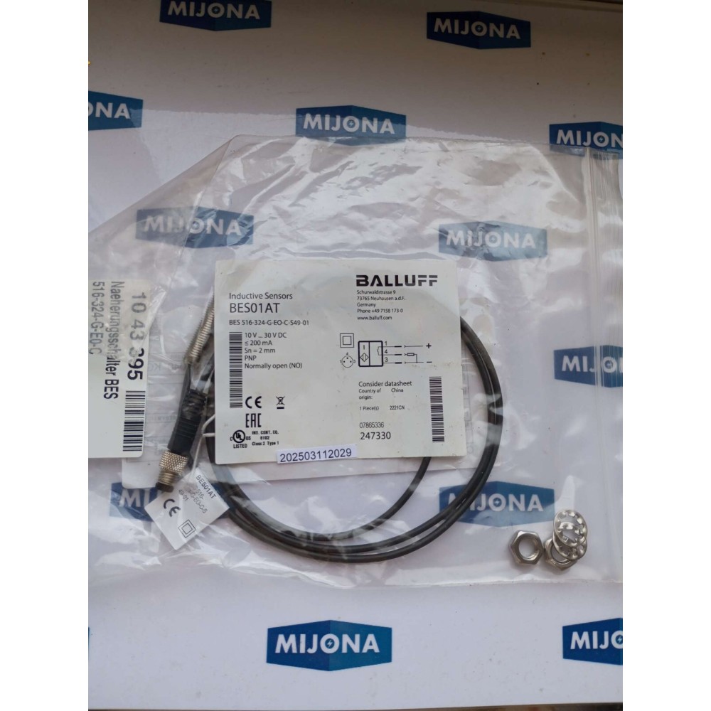 BALLUFF BES 516 324 G EO C 549 01 SENSOR NÄHERUNGSSENSOR 10-30 V DC BES01AT BALLUFF BES 516 324 G EO C 549 01 SENSOR NÄHERUNGSSENSOR 10-30 V DC BES01AT