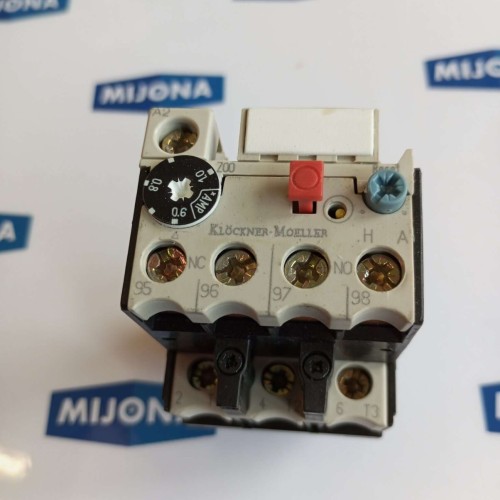 Klöckner Moeller Z 00 1,0 Overload Relay 0,6-1,0A 1NO 1NC Z00 1,0 Klöckner Moeller Z 00 1,0 Overload Relay 0,6-1,0A 1NO 1NC Z00 1,0