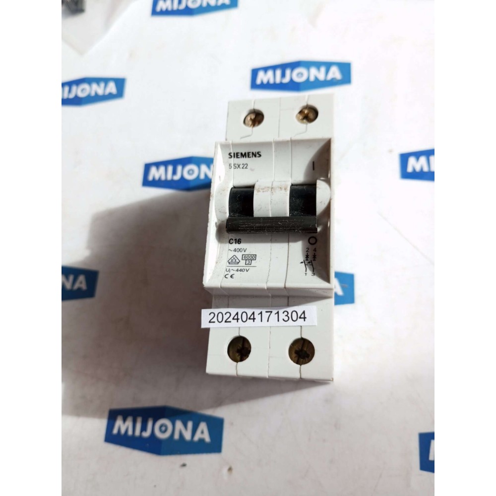 SIEMENS 5SX2 MAX 480V AC 5SX22 C16