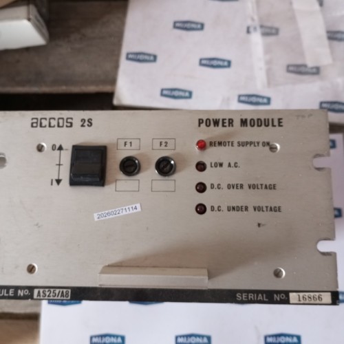 ACCOS 2S POWER MODULE AS25/A8 92-130VAC 184-260VAC 47-450HZ