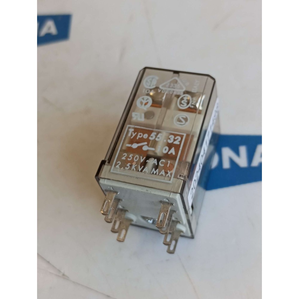 FINDER 55 32 relay relais 10A 250V AC1  2,5kva 24VDC 55.32 new old stock