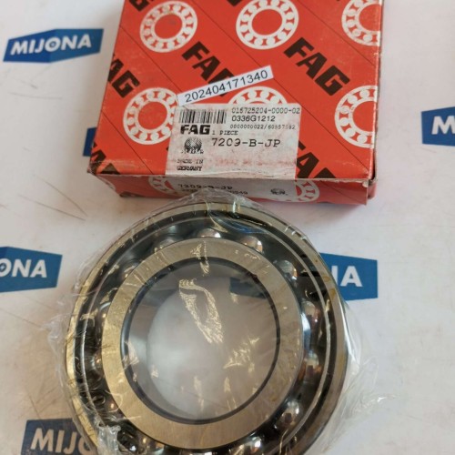 FAG 7209 B JP X LIFE SINGLE ROW ANGULAR CONTACT BEARING 7209-B-JP