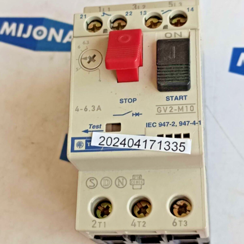 Telemecanique Motorschutzschalter GV2 M10 4-6,3A
