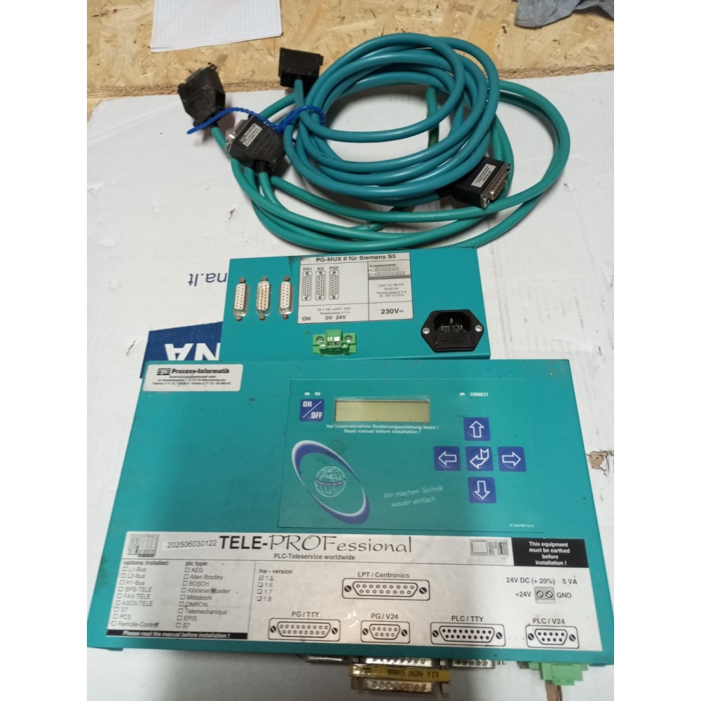 TELE-PROFessional PLC TELESERVICE WORLDWIDE 24VDC  PG MUX III FUR SEMENS S5 230V
