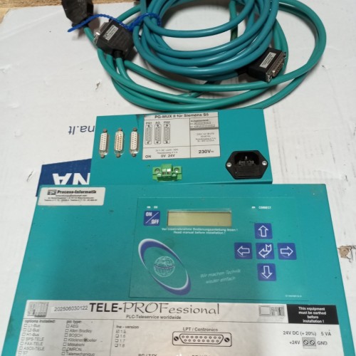 TELE-PROFessional PLC TELESERVICE WORLDWIDE 24VDC  PG MUX III FUR SEMENS S5 230V
