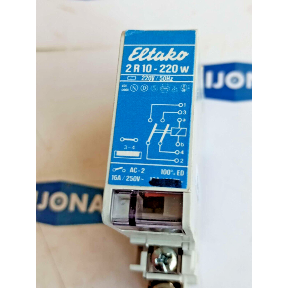 ELTAKO 2 R 10 RELAY 220V 16A 250V AC-2 2R10 ELTAKO 2 R 10 RELAY 220V 16A 250V AC-2 2R10