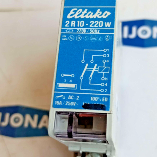 ELTAKO 2 R 10 RELAY 220V 16A 250V AC-2 2R10 ELTAKO 2 R 10 RELAY 220V 16A 250V AC-2 2R10