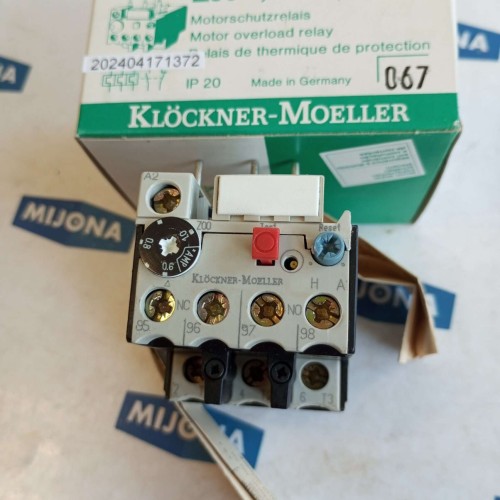Moeller Motorschutzrelais Z00-1.0 MOTOR OVERLOAD RELAY 0.6 1.0A NEW OLD STOCK